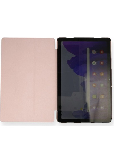 Samsung Uyumlu Galaxy X200 Tab A8 10.5 Kılıf Tablet Smart Kılıf - Rose Gold Bant