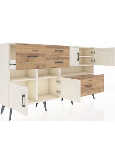 Arges Konsol 5 Raflı 4 Çekmeceli 4 Kapaklı 176x30x99 Aytaşı-aytaşı/çam Aytası/atlas Çam - Aytası Arges Konsol 5 Raflı 4 Çekmeceli 4 Kapaklı 176x30x99 Aytaşı-aytaşı/çam Aytası/atlas Çam - Aytası