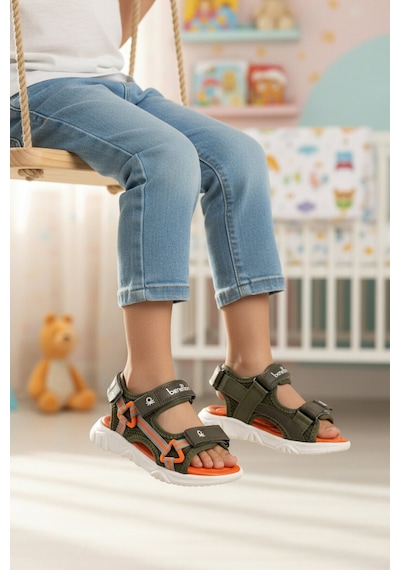 United Colors Of Benetton Haki Cırtlı Erkek Çocuk Spor Sandalet Bn-1276 P