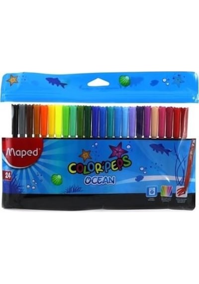 Maped Keçeli Boya Kalemi Peps Ocean 24 Renk 845722