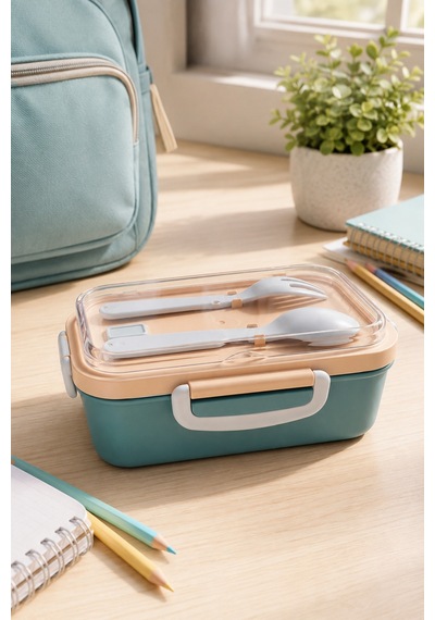 Emilahome Aura Beslenme Kabı Çelik Bölmeli 150-300 Ml 2 Bölmeli Turkuaz - 911788505 Turkuaz