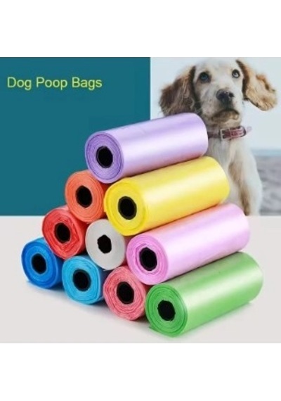 Köpek Dışkı Poşeti 4lü Düz Renk Set Bx40