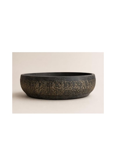Beton Bonsai Saksısı, 25-30 Cm Çapında Şık Antrasit Renk