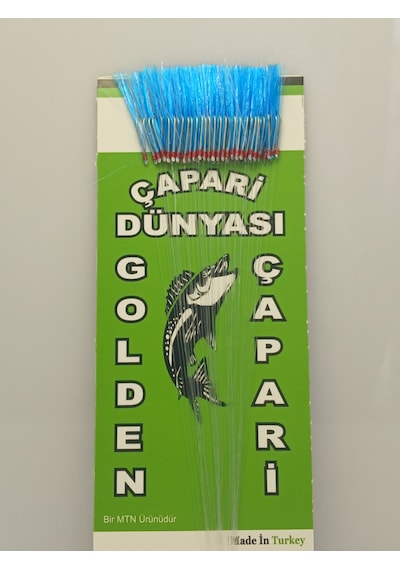 Golden 50 İğneli İstavrit Kösteği 8 No Beyaz İğne -0,20 Mm -0,22 Mm Köstek Mavi