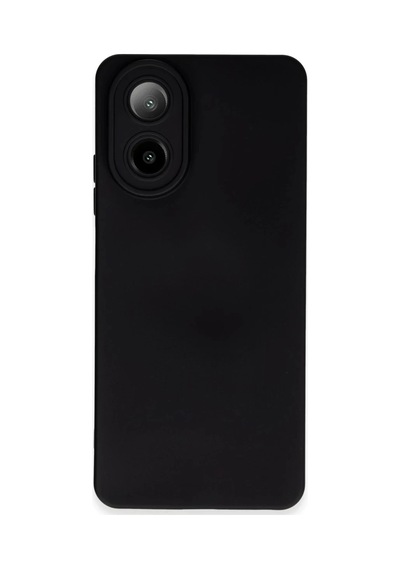 Oppo A38 Uyumlu Kılıf Nano İçi Kadife Silikon - Siyah