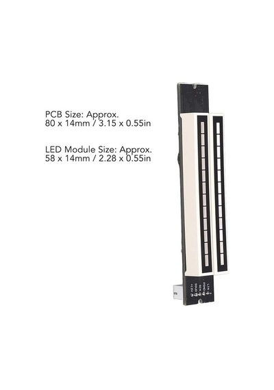 Powermaster Pm-26793 12bit Led Müzik Seviyesi Gösterge Modülü Turuncu Kırmızı Dc12volt
