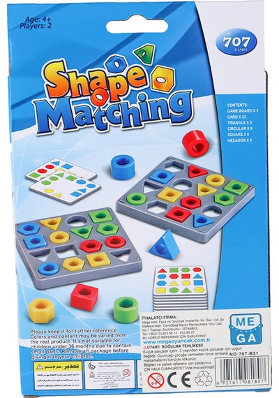 Shape Matching Kutu Oyunu