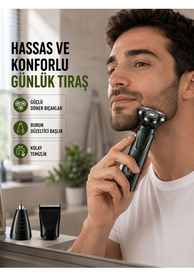Kablosuz Şarjlı Çok Amaçlı Tıraş Makinesi Tkndy-bsva4969