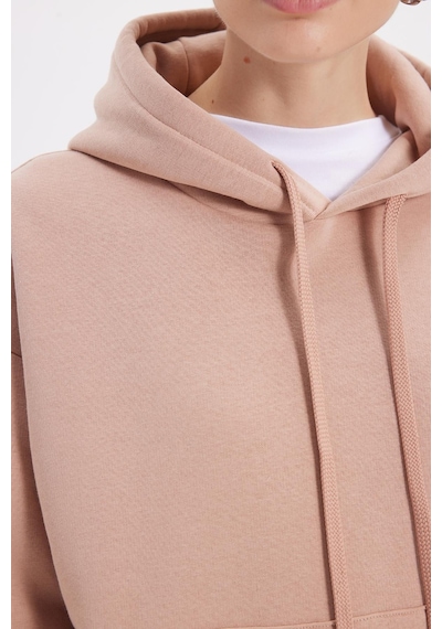 Tudors Kadın Oversize Geniş Kesim Pamuklu Yumuşak Dokulu İçi Polarlı Basic Vizon Kapüşonlu Sweatshirt-37907 Vizon1 Tudors Kadın Oversize Geniş Kesim Pamuklu Yumuşak Dokulu İçi Polarlı Basic Vizon Kapüşonlu Sweatshirt-37907 Vizon1