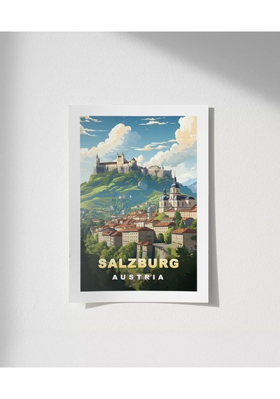 Çerçevesiz Poster Salzburg'un Zarafeti