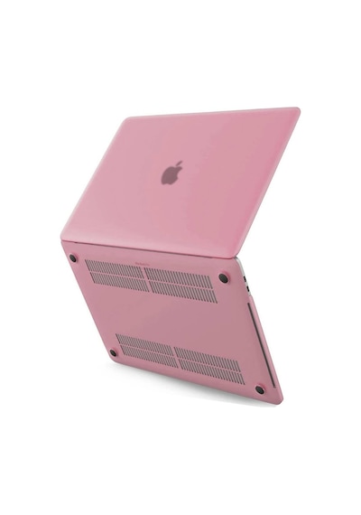 Apple Macbook Uyumlu Pro 13 2020 Apple Macbook Uyumlu Buzlu Kapak - Pembe Evimdeyokyok