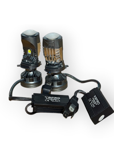 H4 Mercekli Led Zenon Led Zenon Şimşek Etkili 120w Güç 24.000 Lümen 12-24v Uzun Ömürlü Güçlü Çizgisel Odak 2