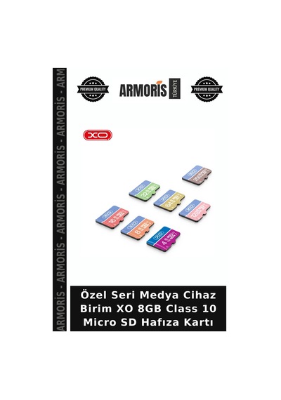 Özel Seri Medya Cihaz Birim Xo 8gb Class 10 Micro Sd Hafıza Kartı