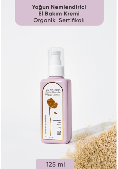 Iva Natura Organik Nemlendirici El Kremi Mandalina Çiçeği Özlü 125 Ml Aloe Vera