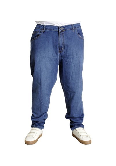 Mode Xl Büyük Beden Erkek Pantolon Kot Klasik Toronto Blue 22936 Mavi 001