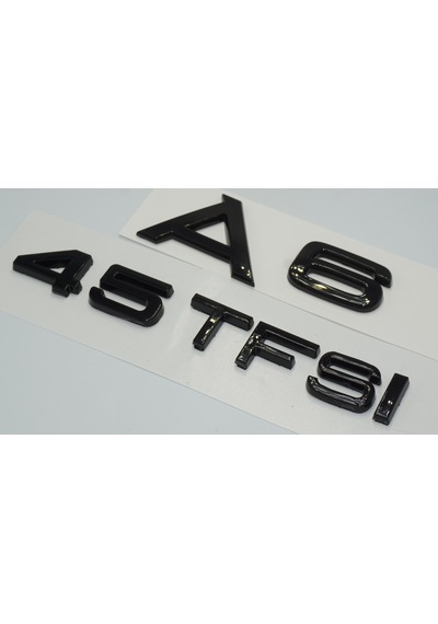 Audi A6 45 Tfsi Parlak Siyah Abs 3m 3d Bagaj Yazı Logo