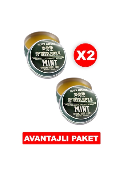 Ruby Kisses Nane Yağı Dudak Nemlendiricisi 2 x 10 G