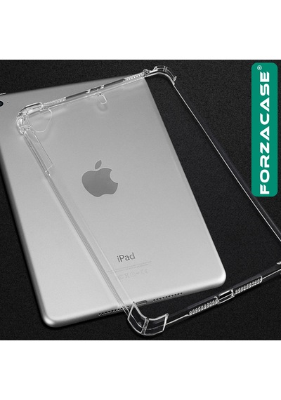 Forzacase Apple Uyumlu iPad  Mini 1-2-4 7.9 İnch İle Anti Shock Silikon Kılıf Şeffaf - Fc014 Silikon