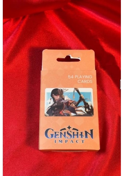 İskambil Kağıdı Anime Genshin Poker Oyun Kartı 54 Adet İskambil Destesi