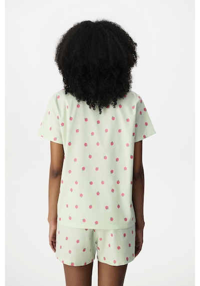 Penti Açık Yeşil Summer Breeze Pamuklu Gömlek Şortlu Pijama Takımı A.yesıl