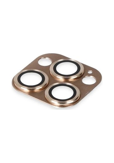 Apple iPhone Uyumlu 13 Pro Max Pers Alüminyum Kamera Lens - Gold -