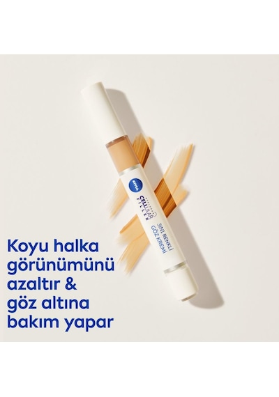 Nivea Hyaluron Cellular Filler 3 in 1 Renkli Göz Kremi 02 Orta Ton 4 ML