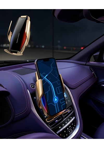 Araç Telefon Tutucu Otomatik Sensörlü 360 Derece Döner Çok Renkli
