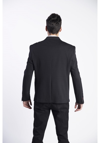 Sposo 5117 Iki Düğme Tek Yırtmaç Örme Kumaş Büyük Beden Erkek Ceket(248700459)