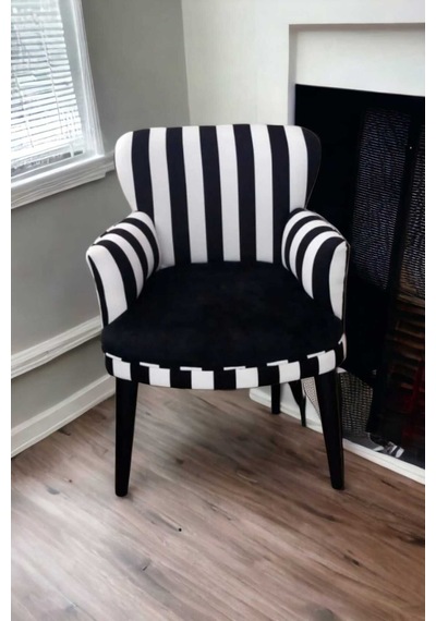 Çay Seti Koltuk Berjer - Cafe - Balkon - Bahçe Zebra Model Zebra