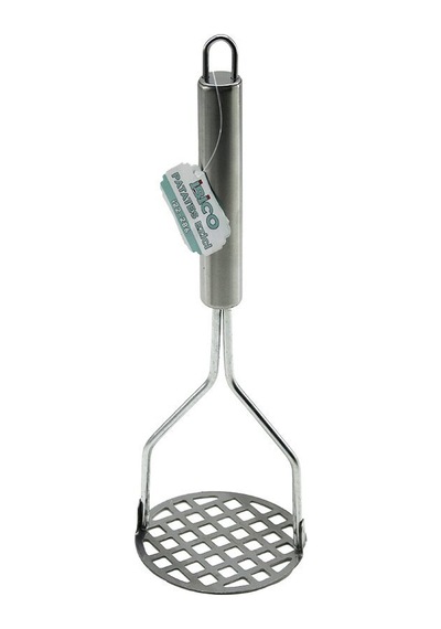 İbico İ22-286 Patates Ezici Çap: 8cm Krom Saplı 10cm Toplam Uzunluk : 25cm Metal Yuvarlak - 12'li Paket Diğer
