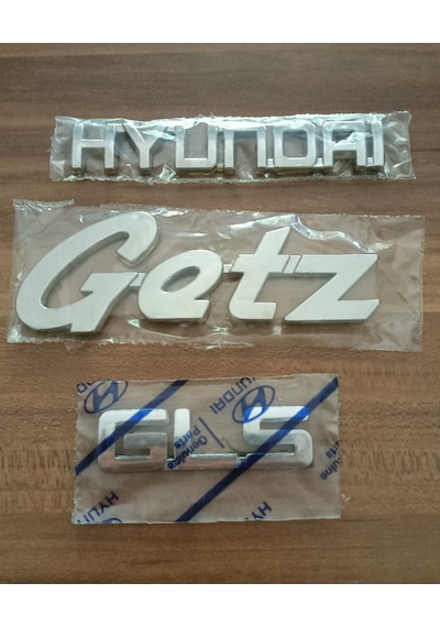 Hyundai Getz Gls Bagaj Yazısı 3lü Takım Hyundai Getz Gls Yazısı