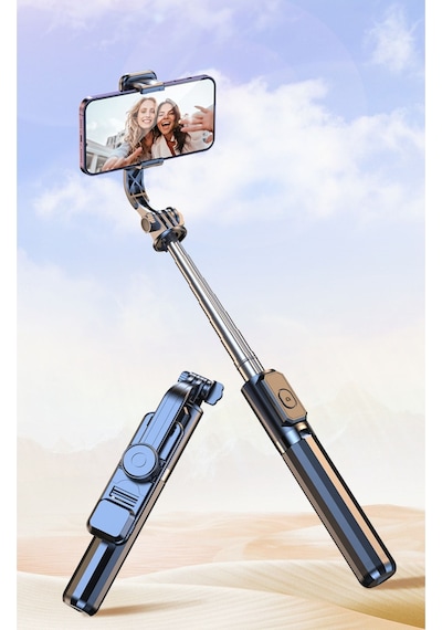 Tripod Standı Kablosuz Bluetooth Uzaktan Kumandalı Selfie Çubuğu Çubuğu