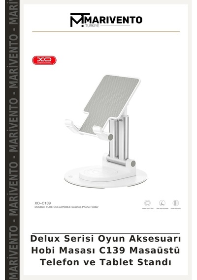 Delux Serisi Oyun Aksesuarı Hobi Masası C139 Masaüstü Telefon Ve Tablet Standı