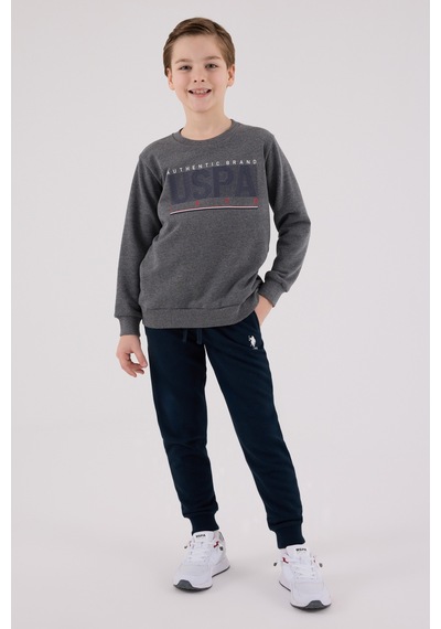 U.S. Polo Assn. Lisanslı Erkek Çocuk Alt Üst 2 Parça Eşofman Takımı Us2209 Antrasit Melanj U.S. Polo Assn. Lisanslı Erkek Çocuk Alt Üst 2 Parça Eşofman Takımı Us2209 Antrasit Melanj