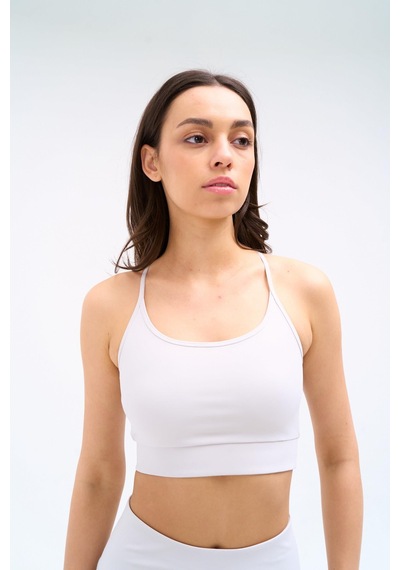 Normal People Leya - Spor Bra Activefit Kumaş Gri