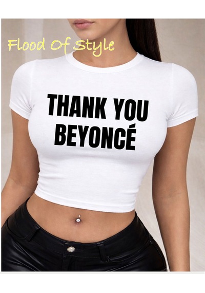 Flood Of Style Beyaz Babby Tee Thank You Özel Tasarım