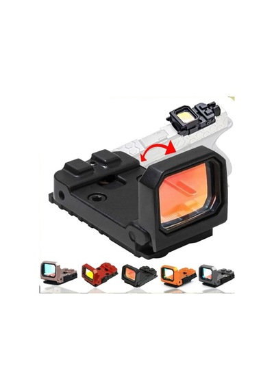 Katlanabilir Flip Up Red Dot Siyah