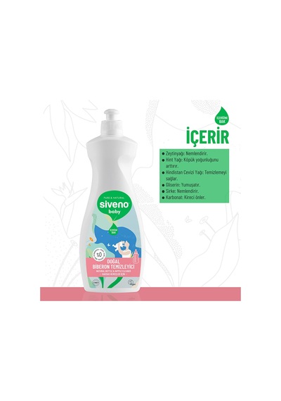 Bebek Doğal Emzik Ve Biberon Temizleyici 500ml 3 Adet