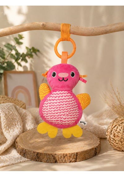 Molie Hışırtılı Askılı Oyuncak Açık Pembe
