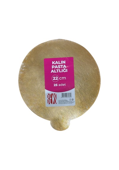 Bensüs Kalın Gold Turta Altlığı 22cm - Şık Ve Dayanıklı Kullan At Altlık 2'li Ekonomik Paket - Tarı 2 L