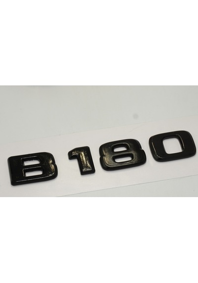 B 180 Bagaj Parlak Siyah ABS 3M 3D Yazı Logo