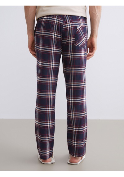 LC Waikiki Lc Waıkıkı Lacivert Kalın Ekose Erkek Pijama Alt
