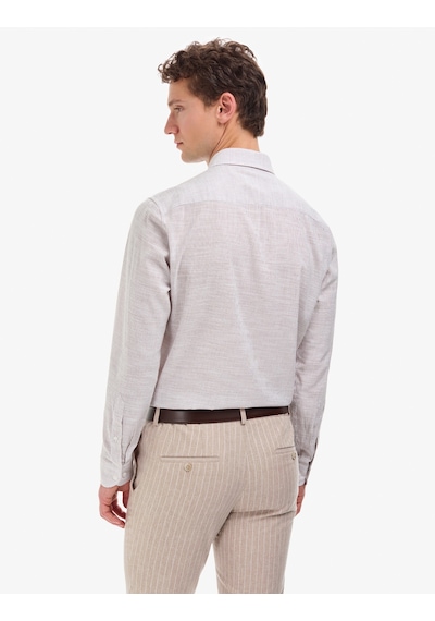 Pierre Cardin Erkek Koyu Kahverengi Gömlek Desenli 50320886-vr084