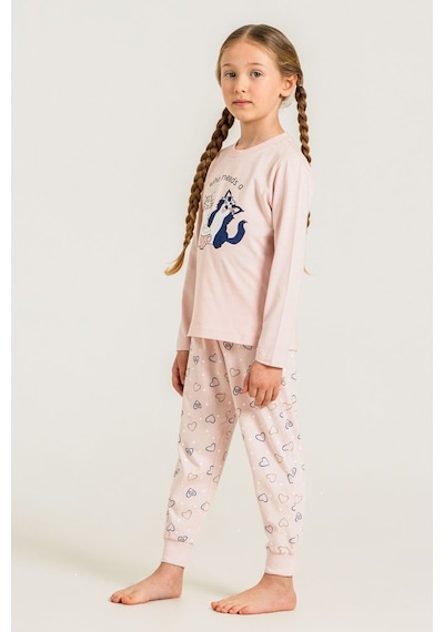 Rolypoly Anne Kız Who Needs A Hug Pembe Uzun Kol Pijama Takım Rp3902-a-v1 Rp3902-a-v1