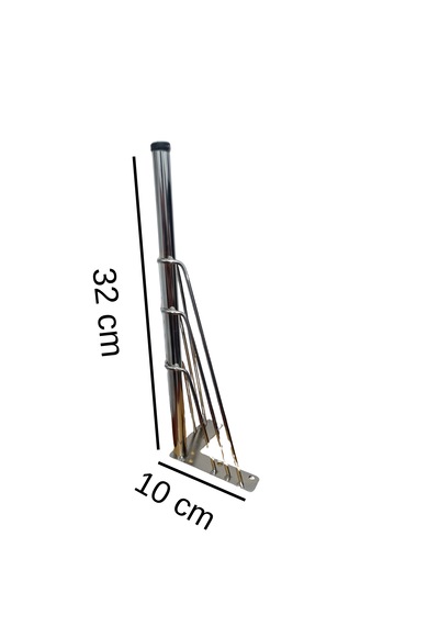 4'lü Metal Mobilya Ayağı Gold 32 Cm Sehpa Puf Koltuk Ayağı Vidalı Hairpin Ayak Gümüş
