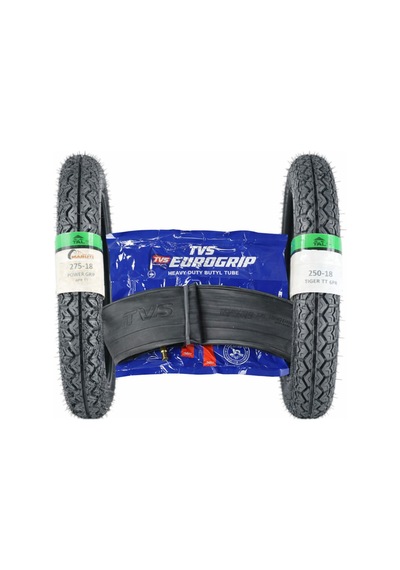 275-18 Power Ve 250-18 Tiger Tt Tubetype - İç Lastikli Tip Lastik Takımı+iç Lastik