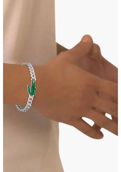 Lacoste Erkek Bileklik - Lacj2040226 Metalik Gri