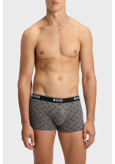 Boss Erkek Boxer 50554443 060 Gri-siyah-gri Gri-siyah-gri