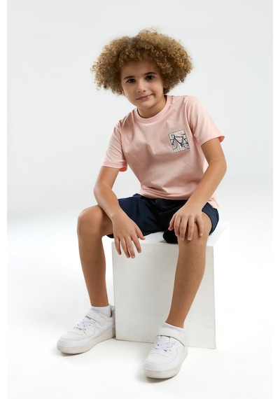 Arnetta Erkek Çocuk Pembe Bermuda Takım Pembe