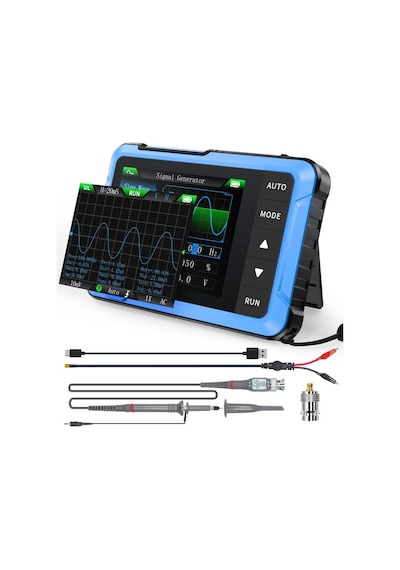 Mufunye Fnırsı Osiloskop Dso510 Elde Taşınabilir Dijital Osiloskop + Sinyal Jeneratörü 48ms/s 10mhz Kompakt Dijital Taşınabilir Osiloskop